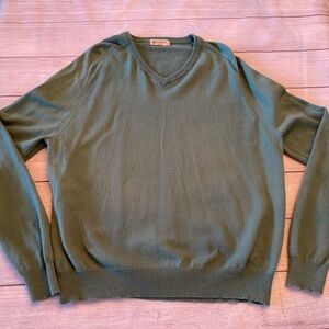 Green Cotton/Cashmere Sweater